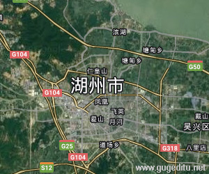 湖州市衛星地圖