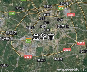 金華市衛星地圖