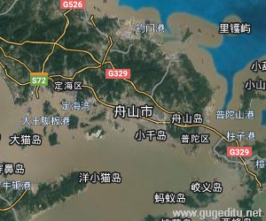 舟山市衛星地圖