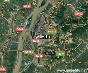 馬鞍山市衛星地圖