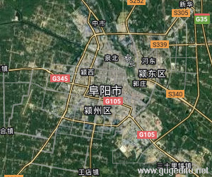 阜陽市衛星地圖