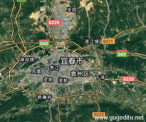 宜春市衛(wèi)星地圖