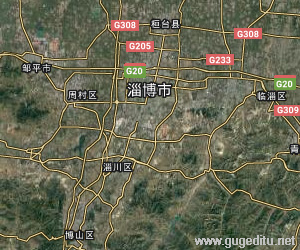 淄博市衛星地圖