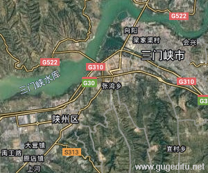 三門峽市衛星地圖