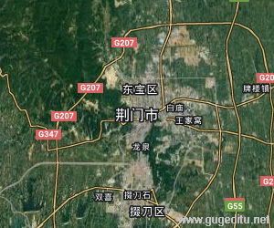 荊門市衛星地圖