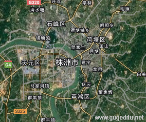 株洲市衛星地圖
