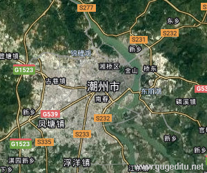 潮州市衛(wèi)星地圖