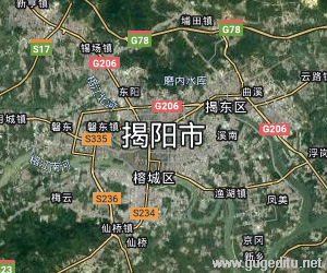 揭陽市衛星地圖