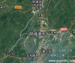 防城港市衛星地圖