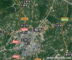 玉林市衛(wèi)星地圖