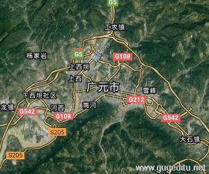 廣元市衛(wèi)星地圖