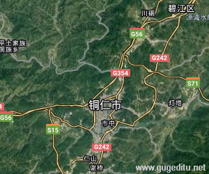 銅仁市衛星地圖
