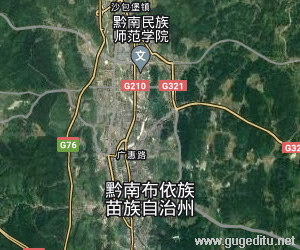 黔南布依族苗族自治州衛星地圖