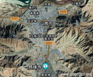 山南地區衛星地圖