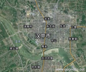 漢中市衛星地圖