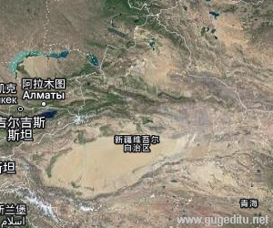 新疆維吾爾自治區衛星地圖