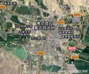 博爾塔拉蒙古自治州衛星地圖