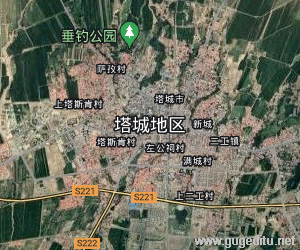 塔城地區衛星地圖