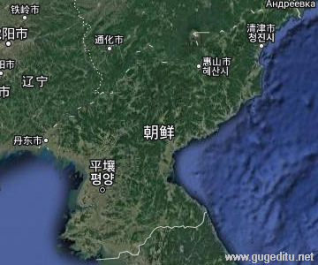 朝鮮衛星地圖