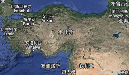 土耳其衛星地圖