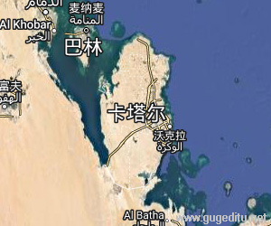 卡塔爾衛星地圖
