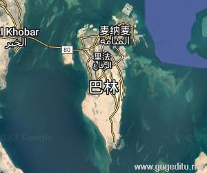 巴林衛星地圖