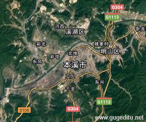 本溪市衛(wèi)星地圖