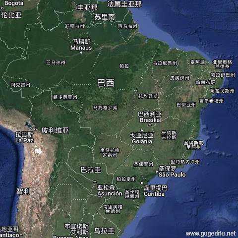 巴西衛星地圖