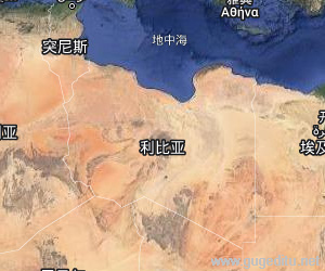 利比亞衛星地圖