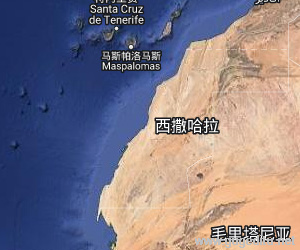 西撒哈拉衛(wèi)星地圖