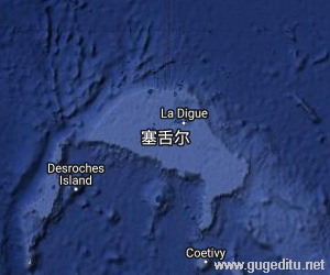 塞舌爾衛星地圖