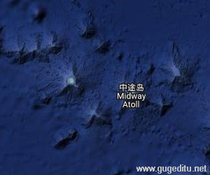 美屬太平洋小島衛星地圖