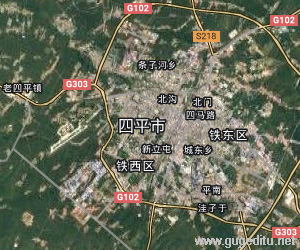 四平市衛(wèi)星地圖