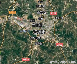 遼源市衛星地圖
