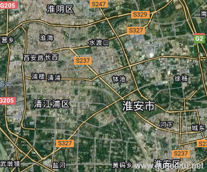淮安市衛星地圖