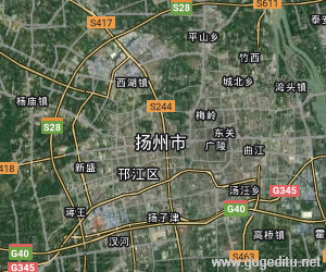 揚州市衛星地圖